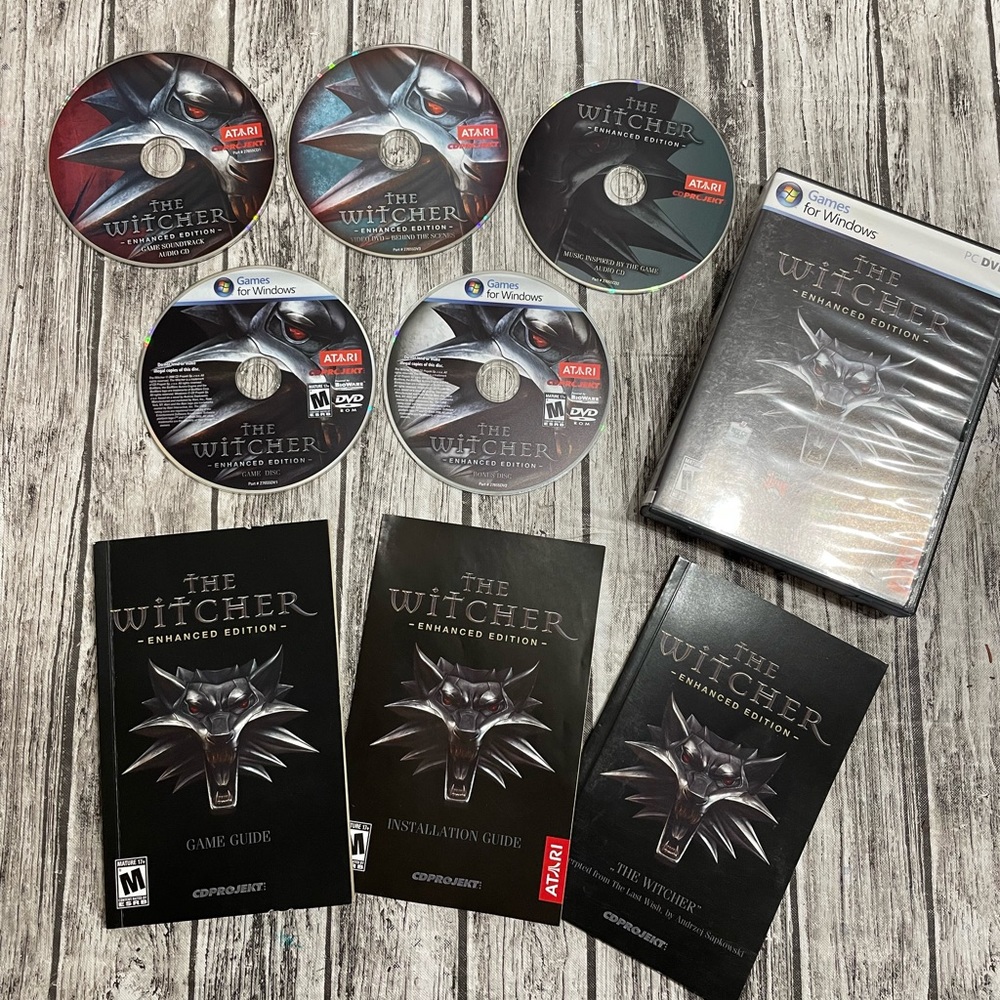 The Witcher Enhanced Edition for PC gaming excellent condition complete